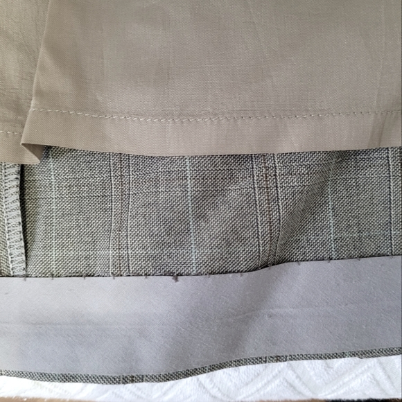 Knee Length Pencil Skirt, Tweed Plaid, Lined & Tailored - Picture 6 of 7